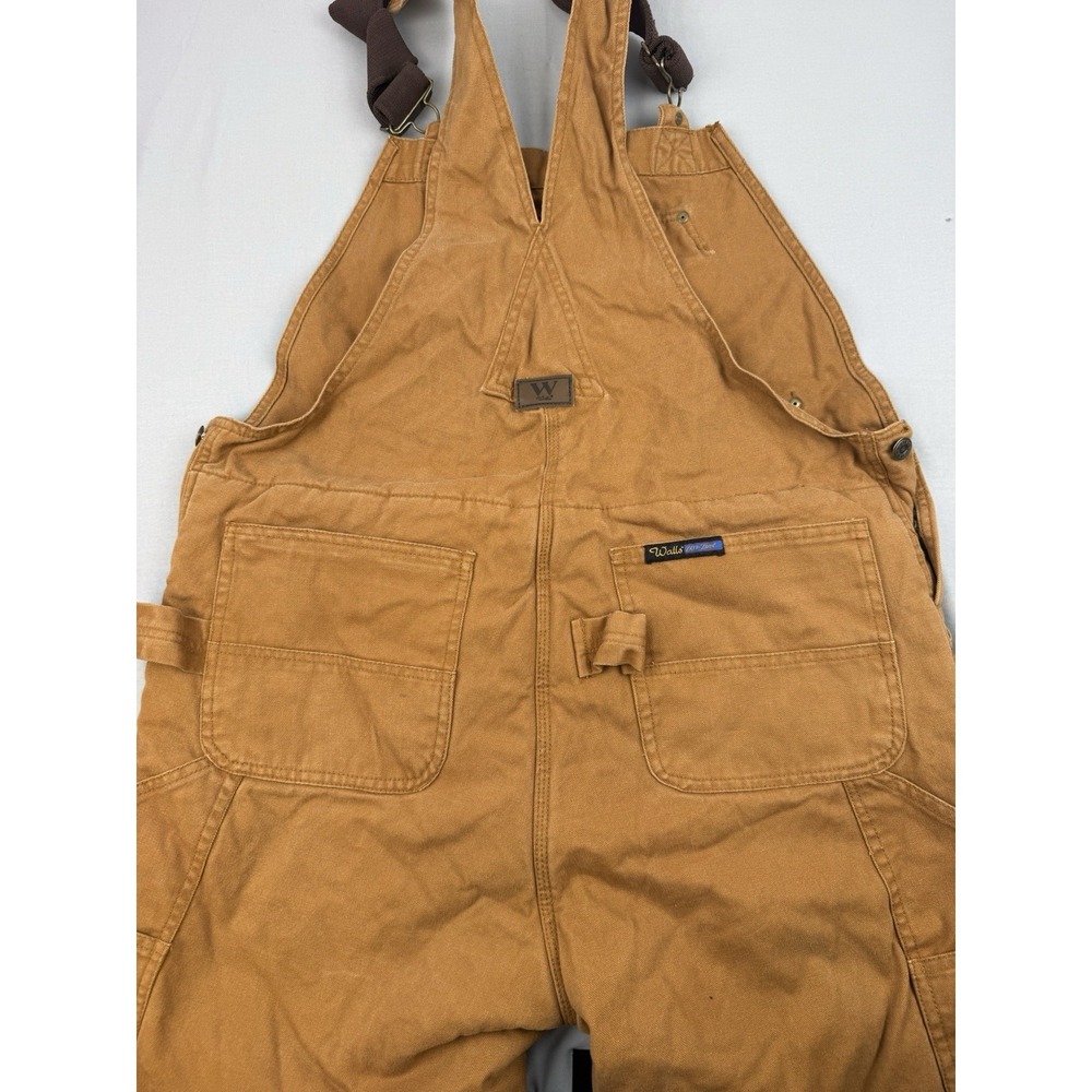 Workwear Insulated Duck Canvas Overalls Brown Medium Walls Zero-Zone - Picture 5 of 8